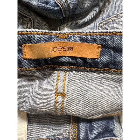 Joe's Jeans Billie Crop Boyfriend Slim Crop Distressed Raw Hem Size 26 - Picture 4 of 5